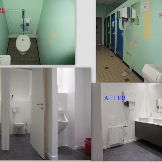 Renovation of sanitary facilities